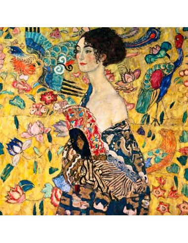 TABLEAU La femme à l'éventail- Gustav Klimt de votre