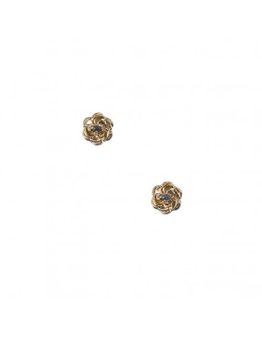 Boucles d'oreilles Puces Rose de Cluny soldes