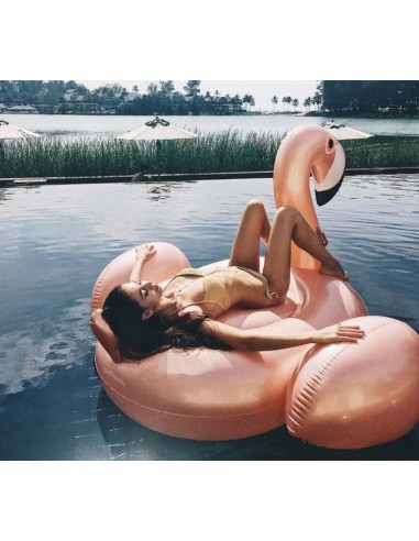 Bouée Flamant Rose Géante Nacré ou a consommer sur place