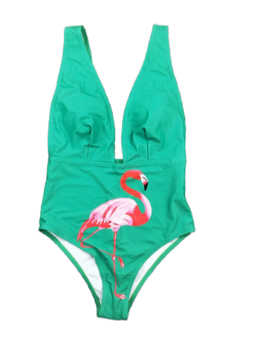 Maillot de Bain Flamant Rose Sexy Vert chez Cornerstreet bien 