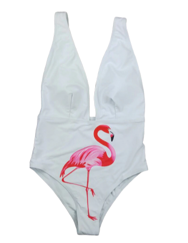 Maillot de Bain Flamant Rose Sexy Blanc vente chaude votre 