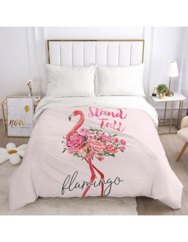 Housse de Couette Flamant Rose Bouquet de technologie