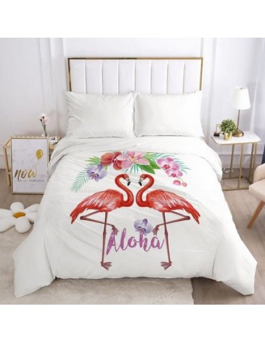 Housse de Couette Flamant Rose Duo la livraison gratuite