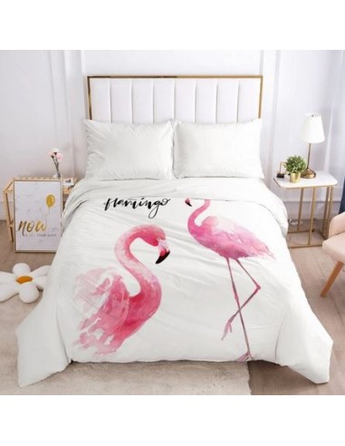 Housse de Couette Flamant Rose Love Dans la société mordern