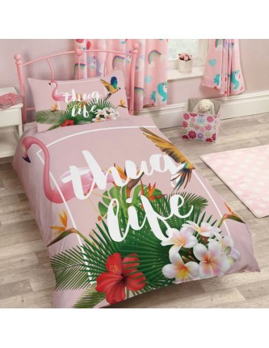 Housse de Couette Fille Flamant Rose Comparez et commandez 