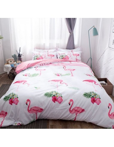 Parure Housse de Couette Flamant Rose Pastel Vous souhaitez 