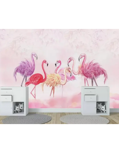 Papier Peint Flamant Rose Rencontre 2 - 3 jours ouvrés.