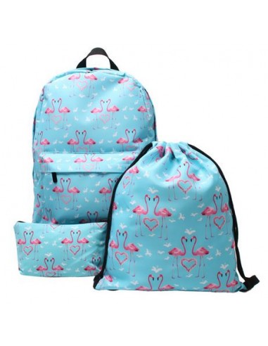 Ensemble Sacs d'École Flamant Rose de votre