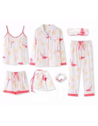 Ensemble Pyjama 7 pièces Flamant Rose s'inspire de l'anatomie humaine