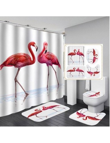 Lot de Décoration pour Salle de Bain Flamant Rose suggérées chez