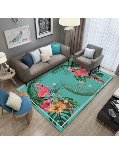 Tapis Flamant Rose Tropical solde