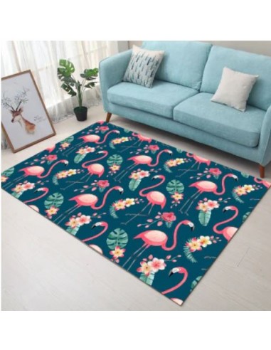 Tapis Flamant Rose Oiseau Migrateur brillant des détails fins