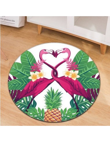 Tapis Rond Flamant Rose Couple de la marque