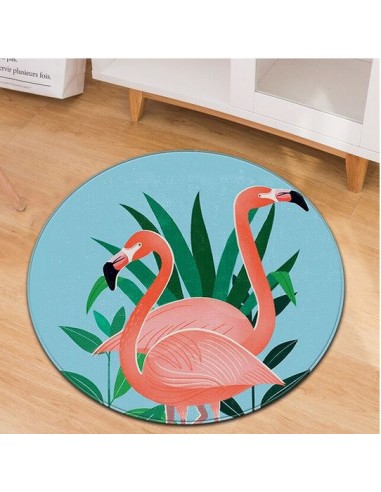 Tapis Rond Flamant Rose Dessin vous aussi creer 