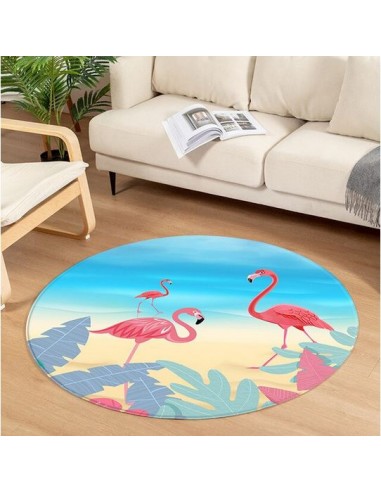 Tapis Rond Flamant Rose Déco votre