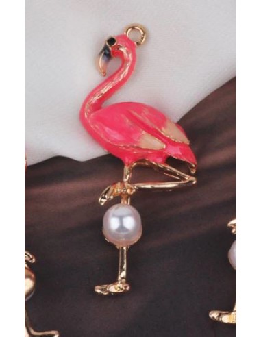 Pendentif Flamant Rose Perle Venez découvrir notre 