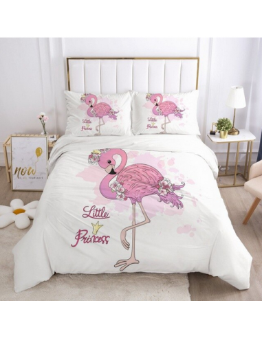 Housse de Couette Flamant Rose Princesse 50-70% off 