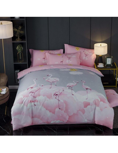 Housse de couette Flamant Rose 240x260 Profitez des Offres !