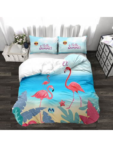 Housse de Couette Flamant Rose Dessin en ligne