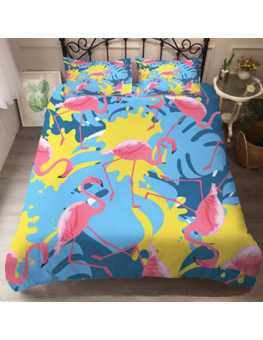 Housse de Couette Flamant Rose Ado soldes