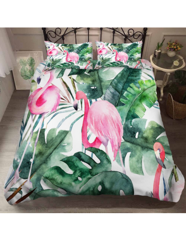 Housse de Couette Flamant Rose 240x220 de votre