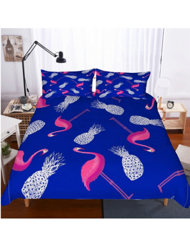 Housse de Couette 3D Flamant Rose livraison et retour toujours gratuits