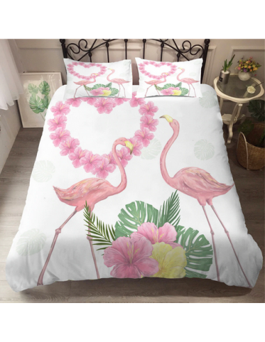 Housse de Couette 90x190 Flamant Rose de technologie