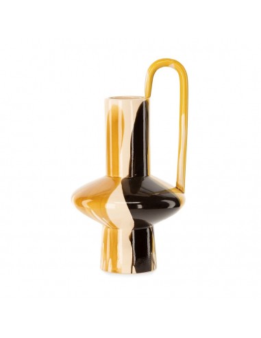 Vase en Céramique Jaune/Beige/Marron ATHEZZA D27xH49,5cm de France