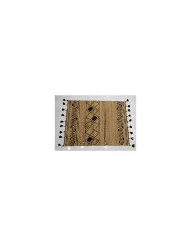 TAPIS JUTE POMPOM ETHNIQUE 200x300cm acheter en ligne