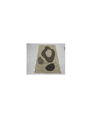 TAPIS REVERSIBLE TAUPE MOTIF ROND 160x230cm prix