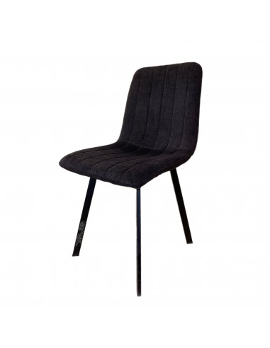 Chaise THER Tissu Noire 45x50xH87cm Venez acheter