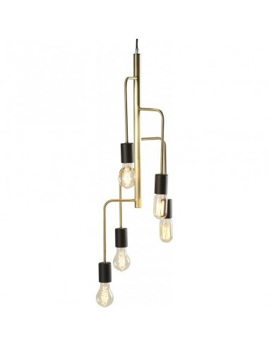 Lustre IGMAR 5 Lampes E27 ATHEZZA Ø23xH12cm rembourrage situé sous