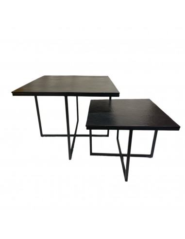 Table basse TRIO Noire M 60x60xH48cm suggérées chez