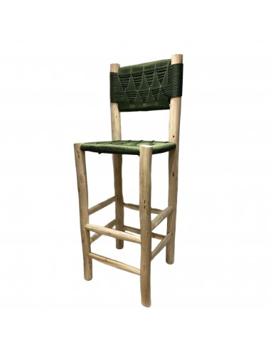 Tabouret de bar BASTIA kaki 40x40xH110cm de l' environnement