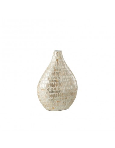 Vase ALPHA Perle Beige 28,5x17xH42 cm à prix réduit toute l'année