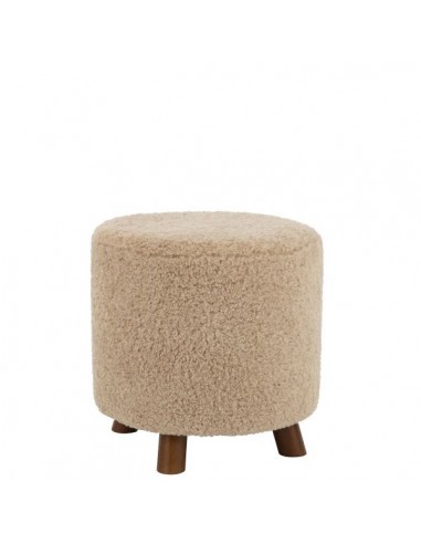 POUF MOUTON  BEIGE 42.5x42.5x41.5cm du meilleur 