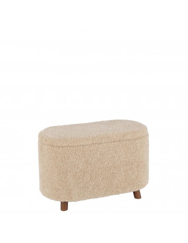 BANC RANGEMENT TEDDY BEIGE 80x40x48cm meilleur choix