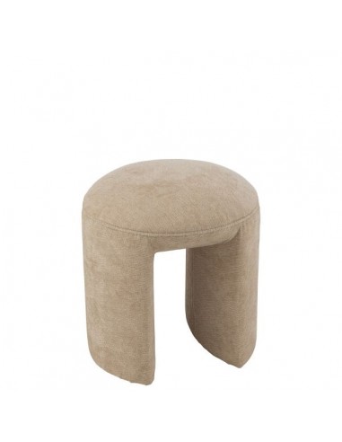 TABOURET ROND BEIGE 42x42x44cm une grave pollution 