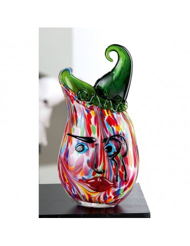 Vase Visage VENITO Multicolore 12x19xH35 cm Comparez et commandez 